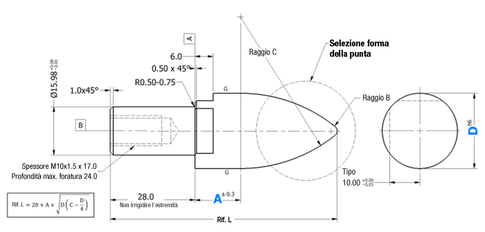 [NAAMS] Locating Pin APQ Large Head:Immagine relativa